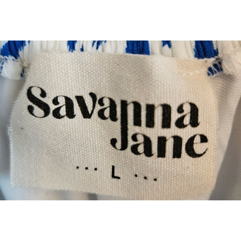 Savanna Jane Woman Size L Floral Embroidered Romper Inspired by Johnny Was Boho - Picture 7 of 8